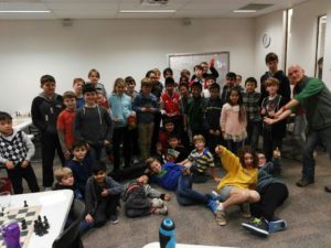 YiYang and his friends during the school holiday activity at the Campbelltown Library