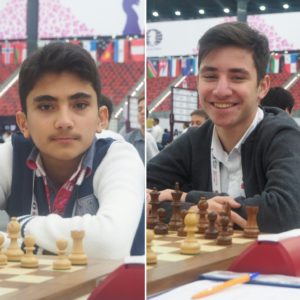 14 year old FM Abdulla and 16 year old FM Nail from Azerbaijan