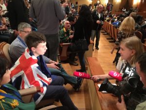 Henry being interviewed by Russian press