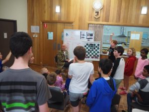 Gabriel excitingly participating at the Hahndorf chess club
